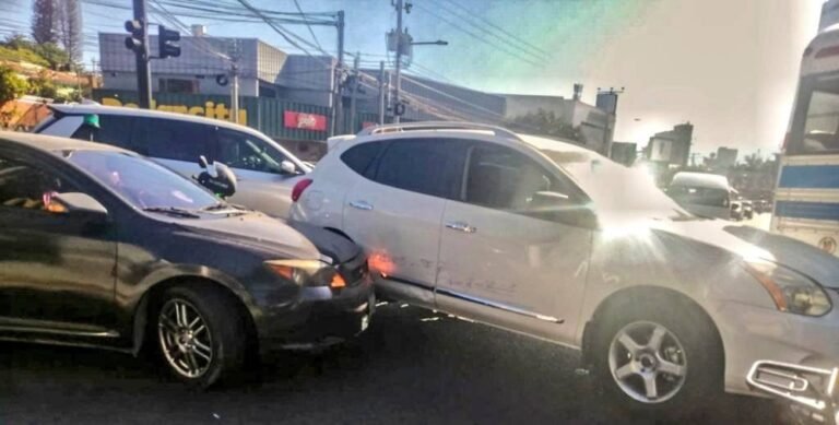 Al menos siete lesionados en nueve accidentes de tránsito ocurridos este miércoles